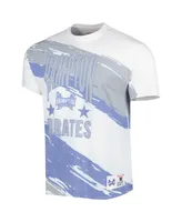 Men's Mitchell & Ness White Hampton Pirates Paintbrush Sublimated T-shirt