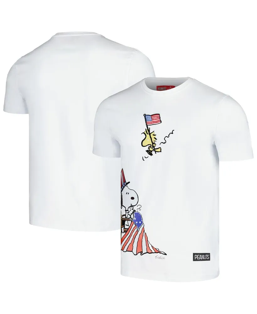 Men's Freeze Max White Peanuts July 4th T-shirt