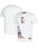 Men's Freeze Max White Peanuts July 4th T-shirt