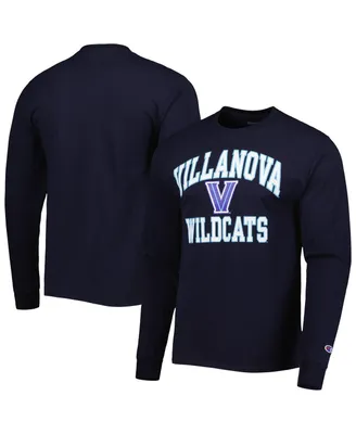 Men's Champion Navy Villanova Wildcats High Motor Long Sleeve T-shirt