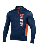 Men's Under Armour Navy Auburn Tigers Gameday Twist Quarter-Zip Top