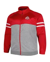 Men's Profile Scarlet Ohio State Buckeyes Fleece Full-Zip Jacket