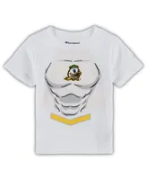 Toddler Boys and Girls Champion White Oregon Ducks Super Hero T-shirt