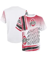 Preschool Boys and Girls White Ohio State Buckeyes Gametime Multi-Hit Oversized T-shirt