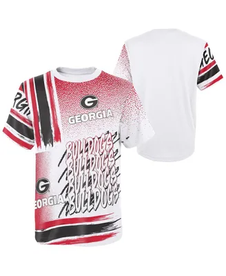 Preschool Boys and Girls White Georgia Bulldogs Gametime Multi-Hit Oversized T-shirt
