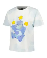 Men's and Women's Mad Engine Care Bears Grumpy Bear Stars Tie-Dye T-shirt