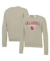 Women's Champion Tan Oklahoma Sooners Powerblend Pullover Sweatshirt