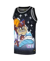 Men's Freeze Max Black Looney Tunes Taz Tearin' Up The Mountain Mesh Tank Top