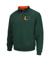 Men's Colosseum Miami Hurricanes Tortugas Logo Quarter-Zip Jacket