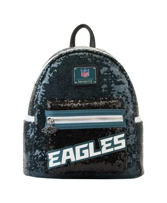Men' and Women's Loungefly Philadelphia Eagles Sequin Mini Backpack