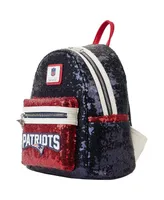 Men's and Women's Loungefly New England Patriots Sequin Mini Backpack