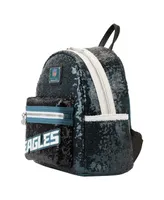Men' and Women's Loungefly Philadelphia Eagles Sequin Mini Backpack