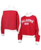 Women's Gameday Couture Crimson Oklahoma Sooners Make it a Mock Sporty Pullover Sweatshirt