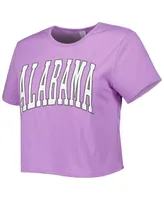 Women's ZooZatz Purple Alabama Crimson Tide Core Fashion Cropped T-shirt