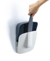 Joseph Joseph Cleanstore Wall-Mounted Dustpan Brush with Dust-Shield Storage