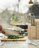 Joseph Joseph Elevate Fusion 5-Piece Knife, Cleaver and Scissor Set with Beechwood Block