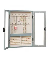 Mele & Co Leia Hanging Jewelry Cabinet in Finish