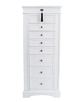 Mele & Co Olympia Wooden Jewelry Armoire in Finish