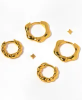 Girls Crew Gold-Tone 3-Pc. Set So Wavy Earrings