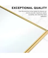 Simplie Fun Full Length Mirror, Floor Mirror With Stand, Dressing Mirror, Bedroom Mirror With Aluminum