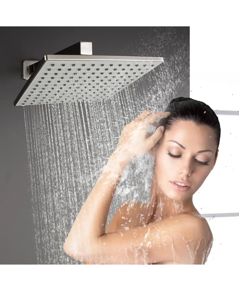 Simplie Fun 10 Inch Rain Shower Head System Shower Combo Set Bathroom Wall Mount