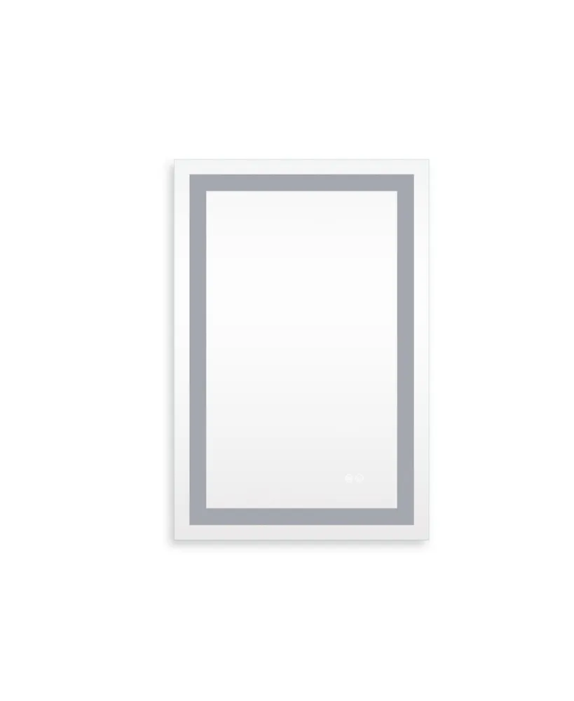Simplie Fun 20x28 Inch Led Lighted Bathroom Mirror With 3S Light, Wall Mounted