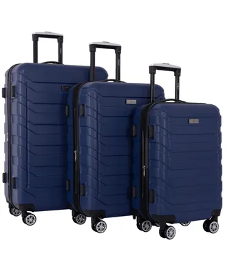 Travelers Club Madison 3-Pc Expandable Spinner Luggage Set