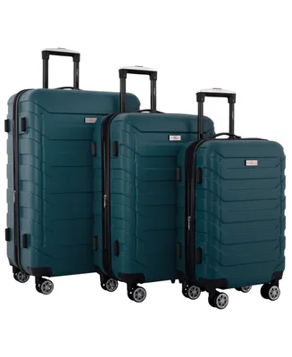 Travelers Club Madison 3-Pc Expandable Spinner Luggage Set