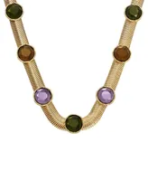 Robert Lee Morris Soho Faux Stone Gem Collar Necklace