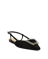 Arezzo Women's Savannah Pointed Toe Flats - Black