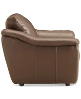 Closeout! Jennard 47" Leather Arm Chair, Created for Macy's