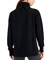 Id Ideology Women's Cowlneck Ottoman Sweater, Created for Macy's