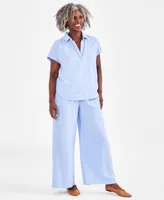 Style Co Womens Camp Shirt Gauze Pants Created For Macys