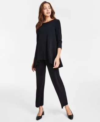 Jm Collection Womens 3 4 Sleeve Top Pull On Pants Created For Macys