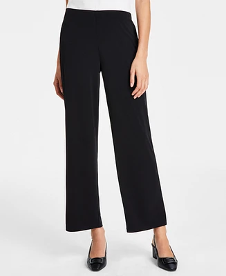 Jm Collection Women's Knit Wide-Leg Pull-On Pants, Regular & Short Lengths, Created for Macy's