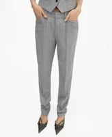 Mango Women's Pinstripe Suit Pants