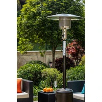 Outdoor Patio Propane Heater With Portable Wheels 47,000 Btu 88 Inch Standing Gas Outside Hea