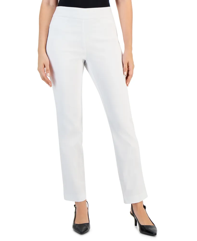 Jm Collection Women's Cambridge Woven Pull-On Pants