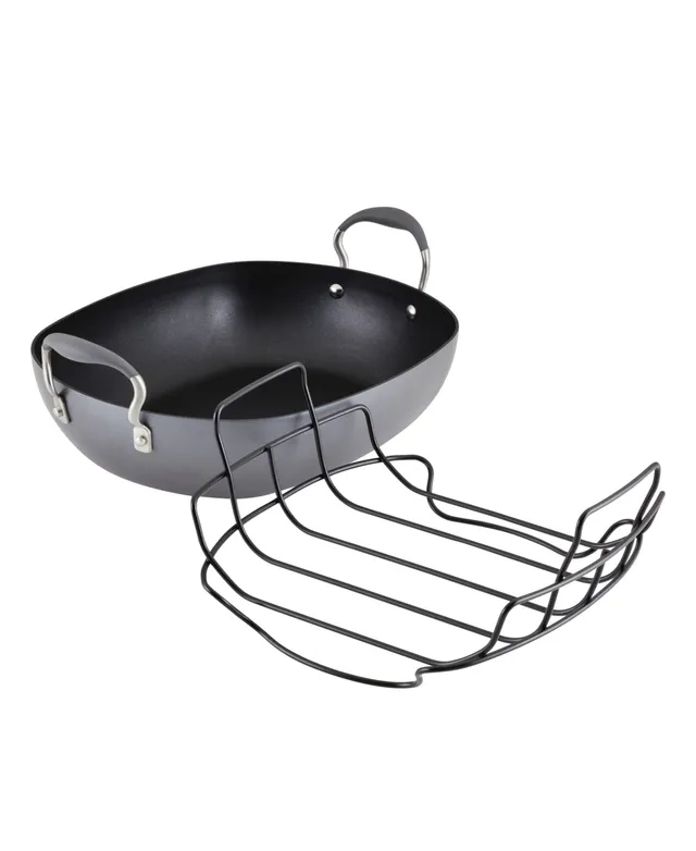 Anolon Advanced Hard Anodized Nonstick Roaster with Rack - Moonstone