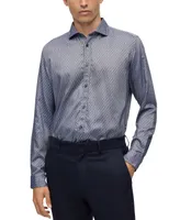 Boss by Hugo Boss Men's Structured Regular-Fit Dress Shirt