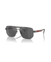 Prada Linea Rossa Men's Sunglasses, Mirror Ps 51ZS