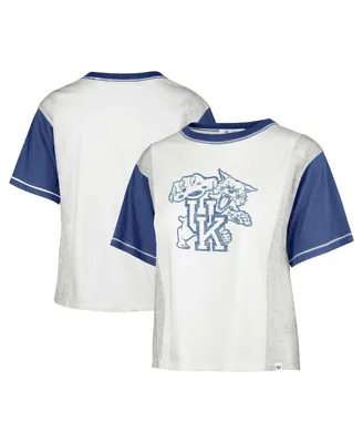 Woman's '47 Brand White Distressed Kentucky Wildcats Premier Tilda T-shirt
