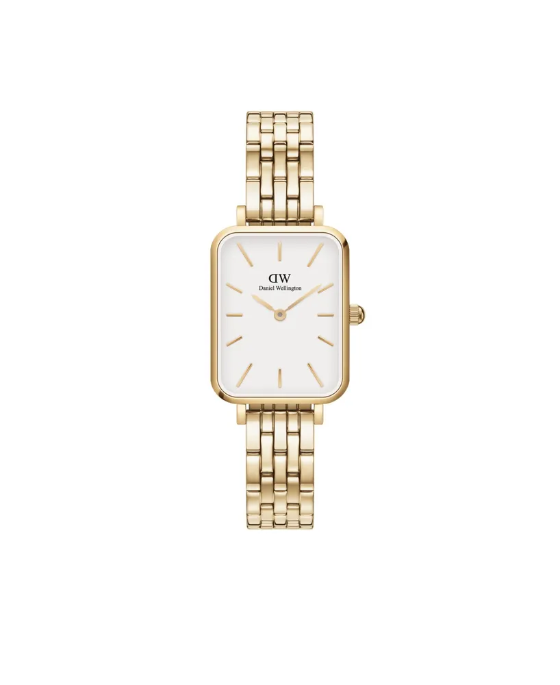 Daniel Wellington Women's Quadro 5-Link Gold-Tone Stainless Steel Watch 20 x 26mm - Gold