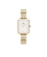 Daniel Wellington Women's Quadro 5-Link Gold-Tone Stainless Steel Watch 20 x 26mm - Gold