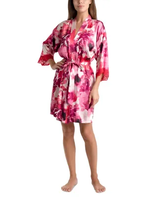 Linea Donatella Women's Greer Satin Charmeuse Robe