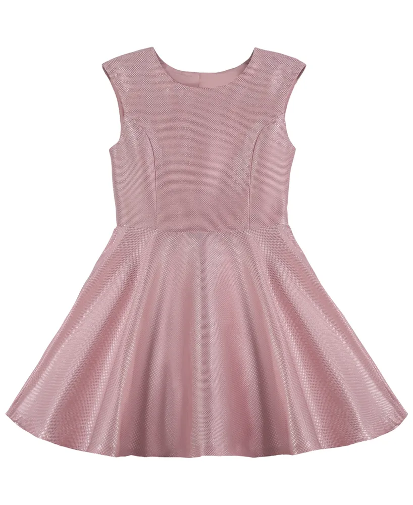 Calvin Klein Big Girls Princess Seam Bodice Skate Fit and Fare Dress