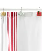 Avanti Holiday Countdown Shower Curtain and Shower Hooks, 13 Piece Set