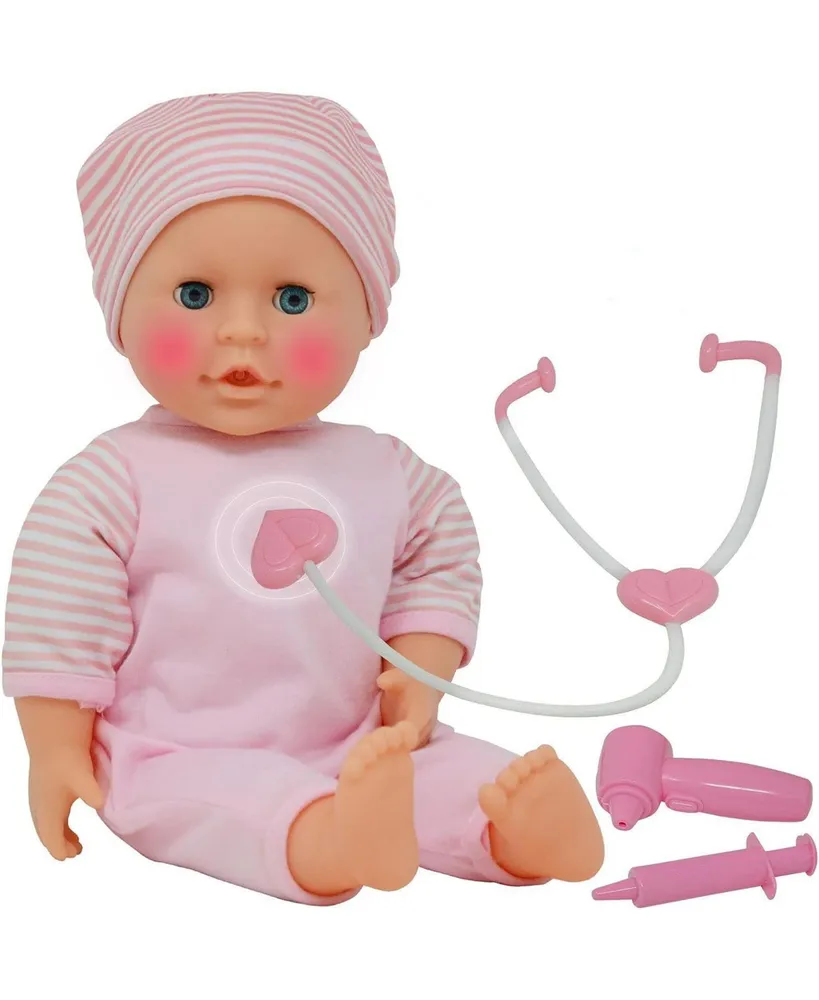 The New York Doll Collection 14 Inch Talking Baby Doll Doctor Playset