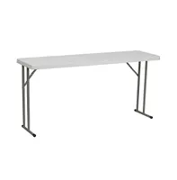 Emma+Oliver 5-Foot Plastic Folding Training Table