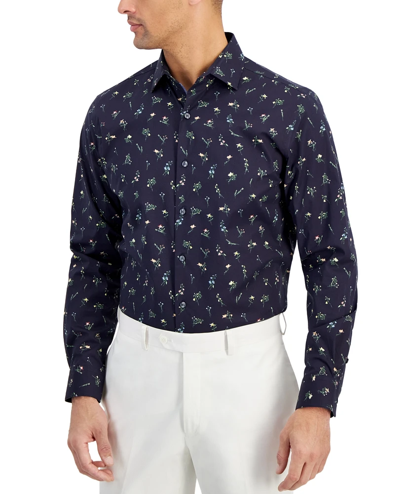 Bar Iii Men's Slim-Fit Spring Garden Dress Shirt, Created for Macy's